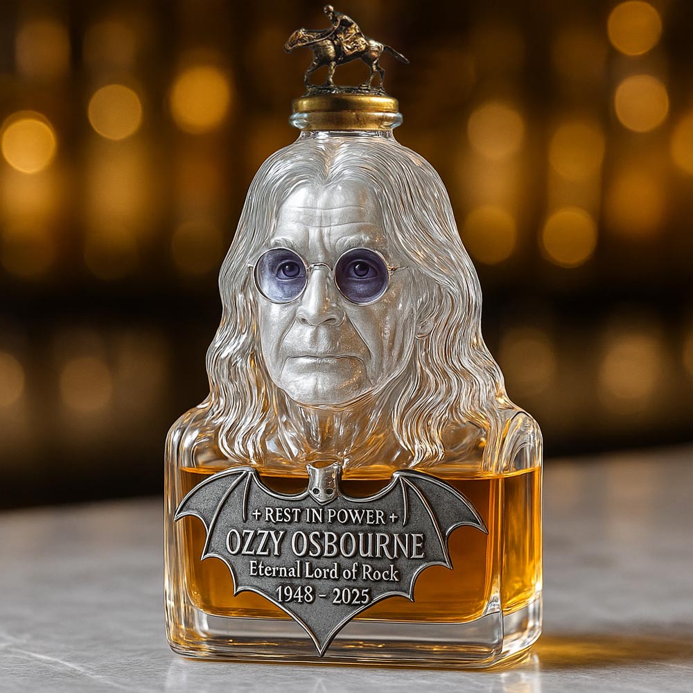 Immortalized in Glass — Whisky Decanter in Homage to Ozzy Osbourne