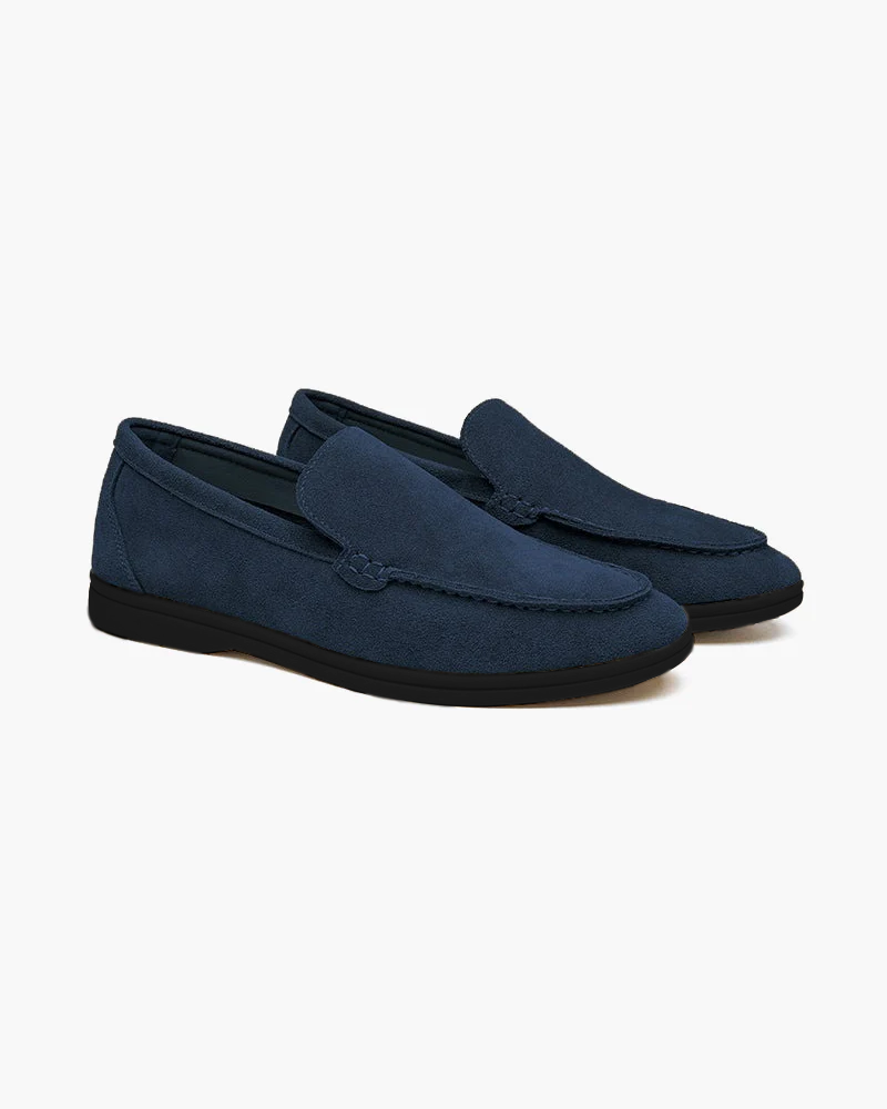 Mocassini in camoscio premium - Suola nera