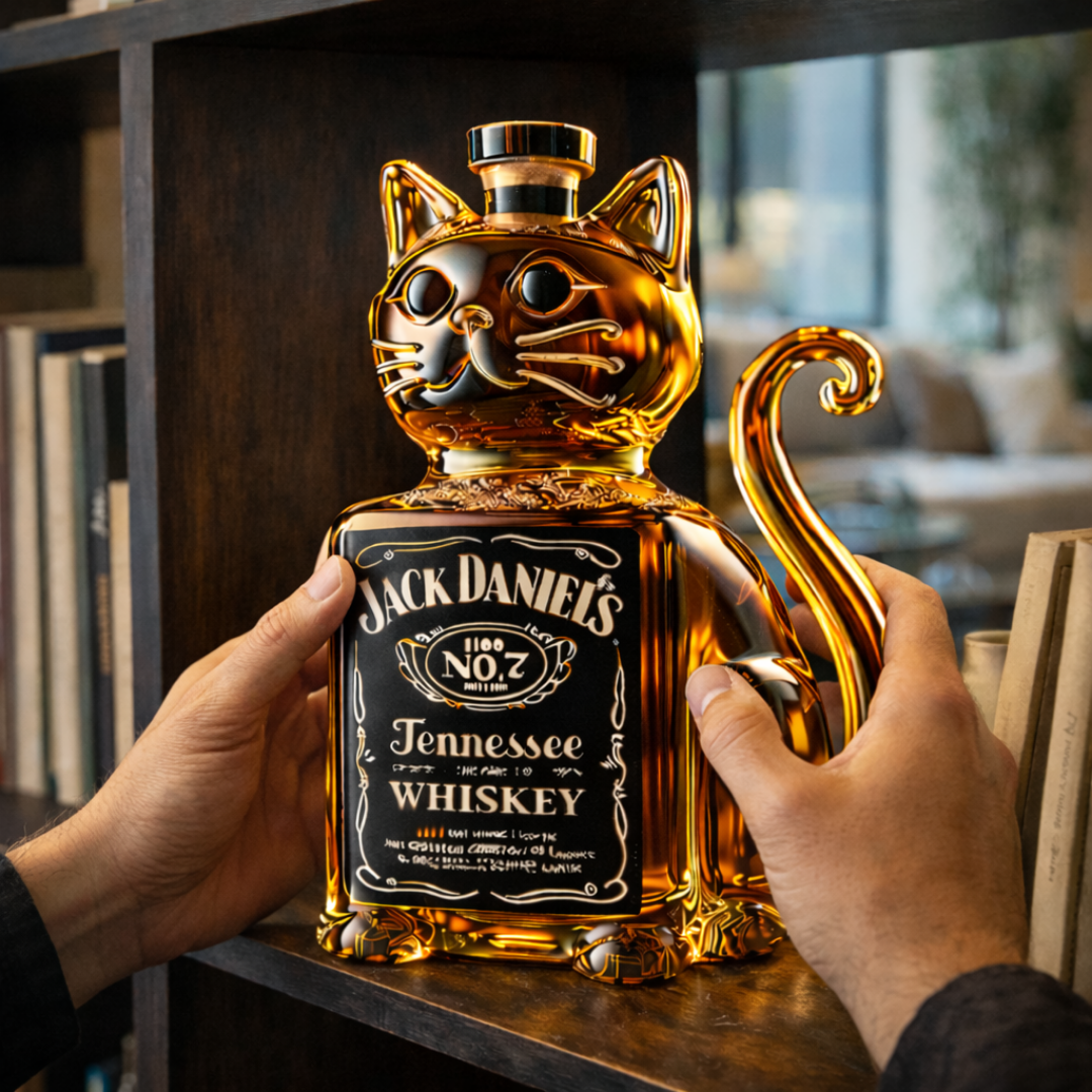 Bottiglia Whisky - Edizione Gatto