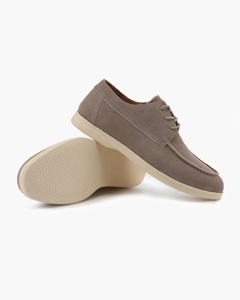 Scarpe stringate in pelle scamosciata premium