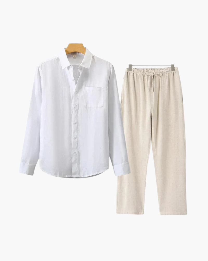 Completo lino Old Money (Manica lunga)