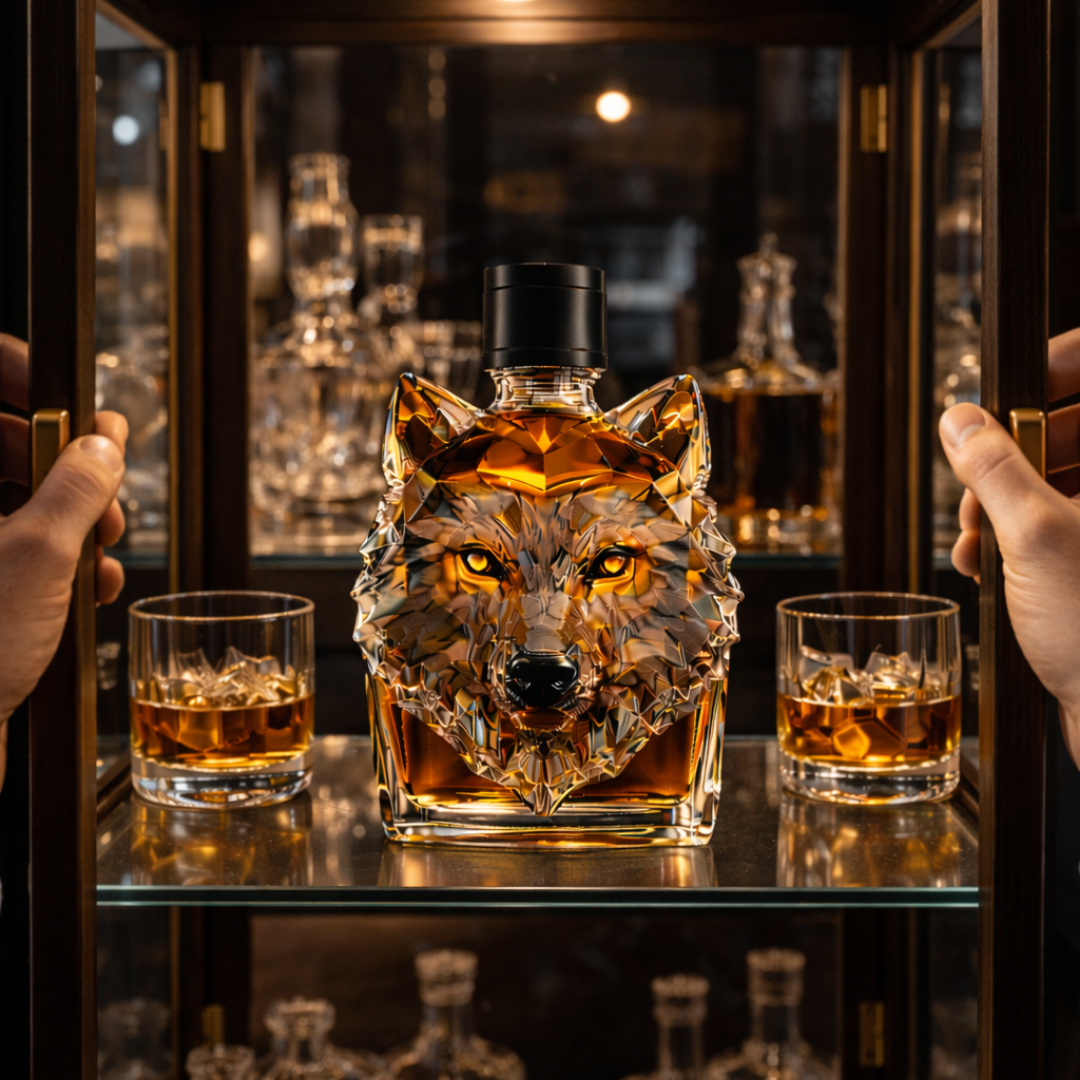 Decanter per Whisky 'Testa di Lupo' - Edizione Esclusiva